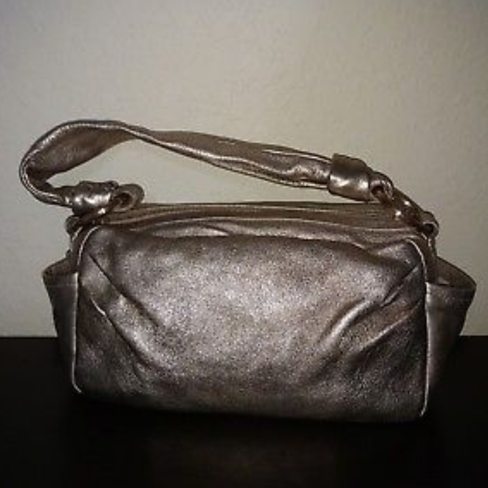 Coach Parker Shoulder Zip Gold Bronze MetallicBag